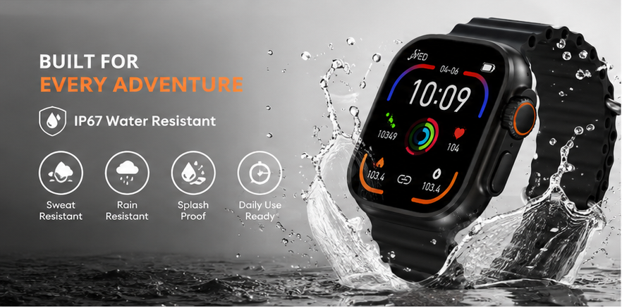 7-in-1 Smart Watch & Digital Watch Set with 7 Interchangeable Straps