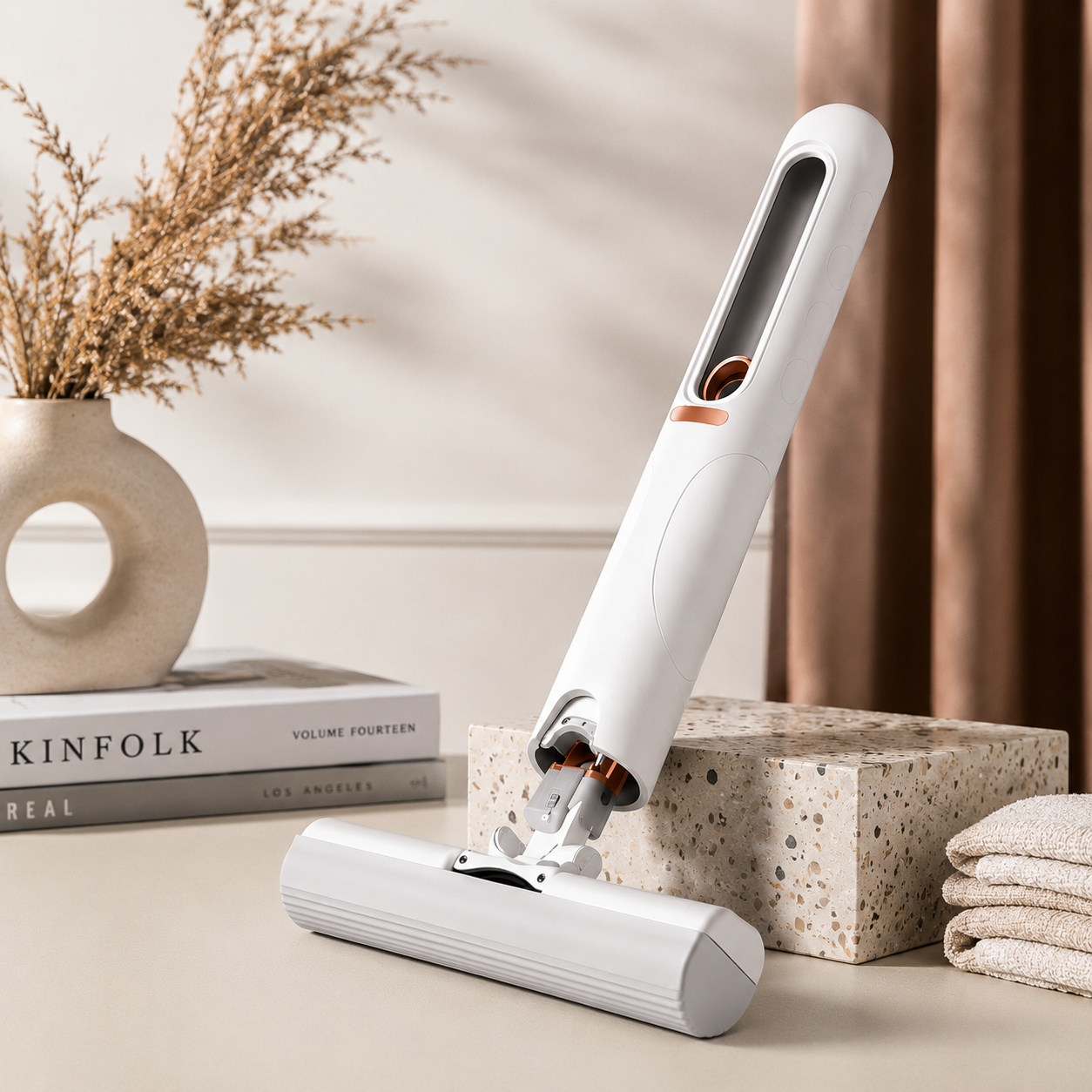 Zovora Mini Squeeze Mop  Portable Self-Cleaning Mop for Home, Kitchen & Car